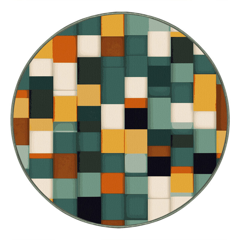 Earth Bound Textures Rug, Square 8'