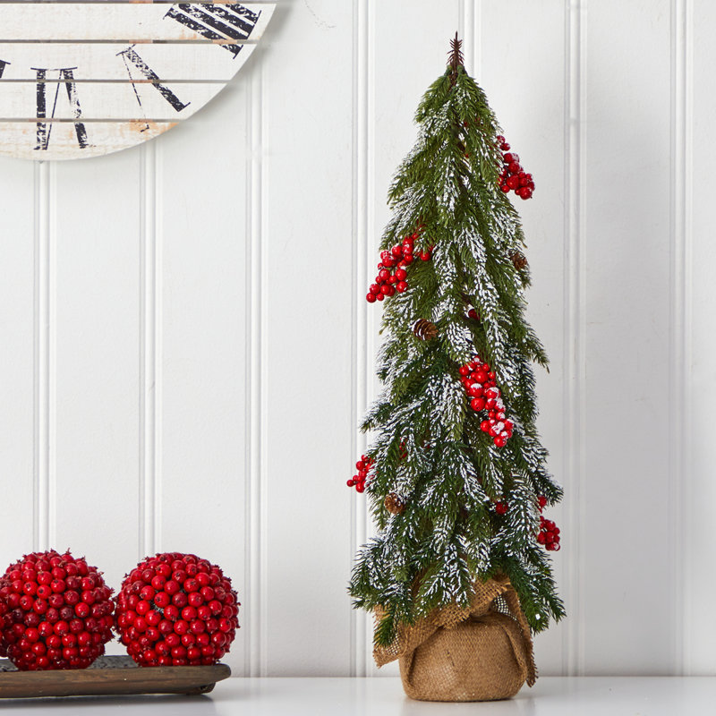 Sapin de Noël artificiel floqué 2 '