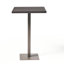 Table de patio carrée 26 po, fabrication en fer, décoration, détails fabriqués à la main, assemblage requis, P x H 40 po, fusion, finition, caractéristiques faites à la main, requis