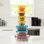 Libbey Serve It 14-Piece Glass Storage Container Set with 2-Cup, 6-Cup, and 8-Cup Bowls and Multi-Color Lids