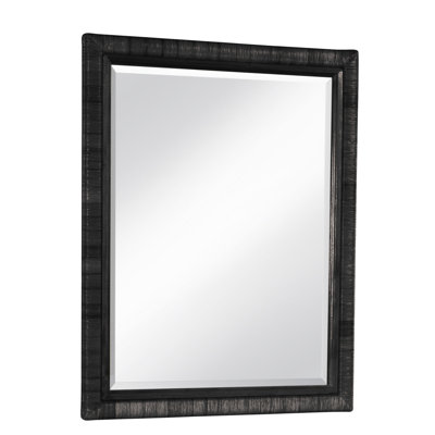 Naples Flat Rattan Beveled Mirror