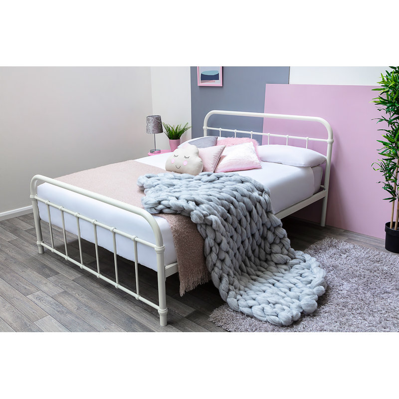 Cleveland Bed, 19cm Double Memory Foam, White, Double (4'6)