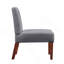 Chaise d'appoint en tissu avec table ronde en bois, chaise de meuble-lavabo décorative pour bureau à domicile, fauteuil d'appoint de coin