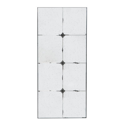 21X47" Traditional Decor Style Rectangle Antique Glass Wall Mirror, Wall Decor For For Bathroom Entryway Console Lean Against Wall