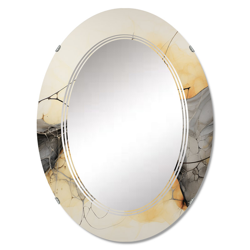 Molise - Miroir mural moderne ovale, 30 po x 20 po