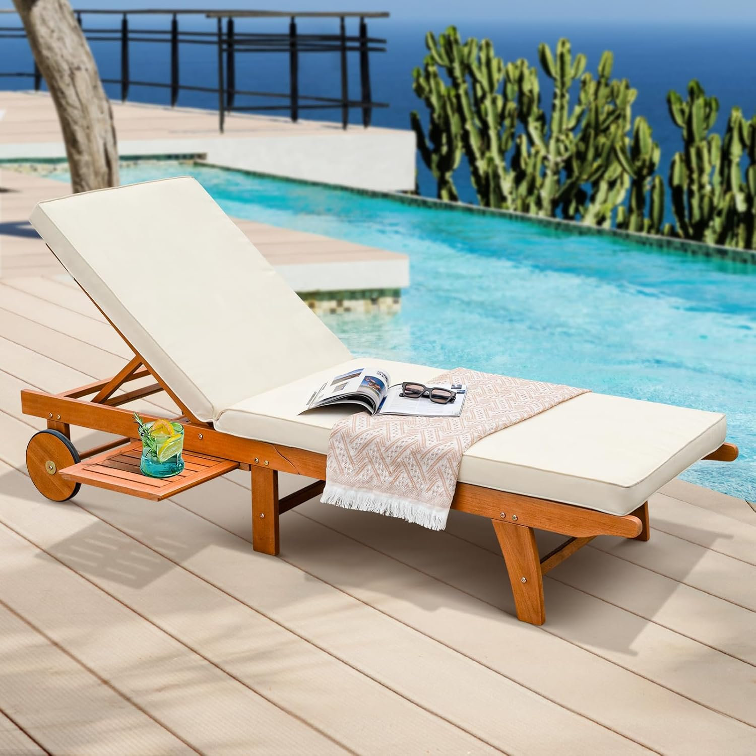 Ivy Bronx Federica Wood McBrine Lounge & Reviews | Wayfair