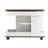 29.5"L Modern End Table With Lockable Swivel Wheels, Multifunctional Side Table With 360°Rotating Lift-Top, Industrial Accent Table With Storage Space For Living Room, White-583935042