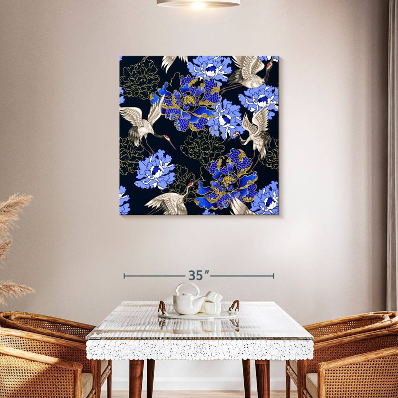 Brampt Japanese Floral, 36" H x 36" W
