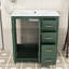 Ensemble de meuble-lavabo autoportant 3 tiroirs 30 po avec lavabo en céramique et portes à fermeture douce Harsimar-1301703076
