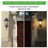 27"(H) 1-Pack Outdoor Wall Lantern with Dusk to Dawn Sensor, Black Weatherrproof Exterior Light Fixture with Clear Bubble Glass, Vintage Wall Sconce for Porch, Patio, Entryway, and Garage (No Bulb)