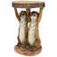 Table d'appoint sculpturale suricate