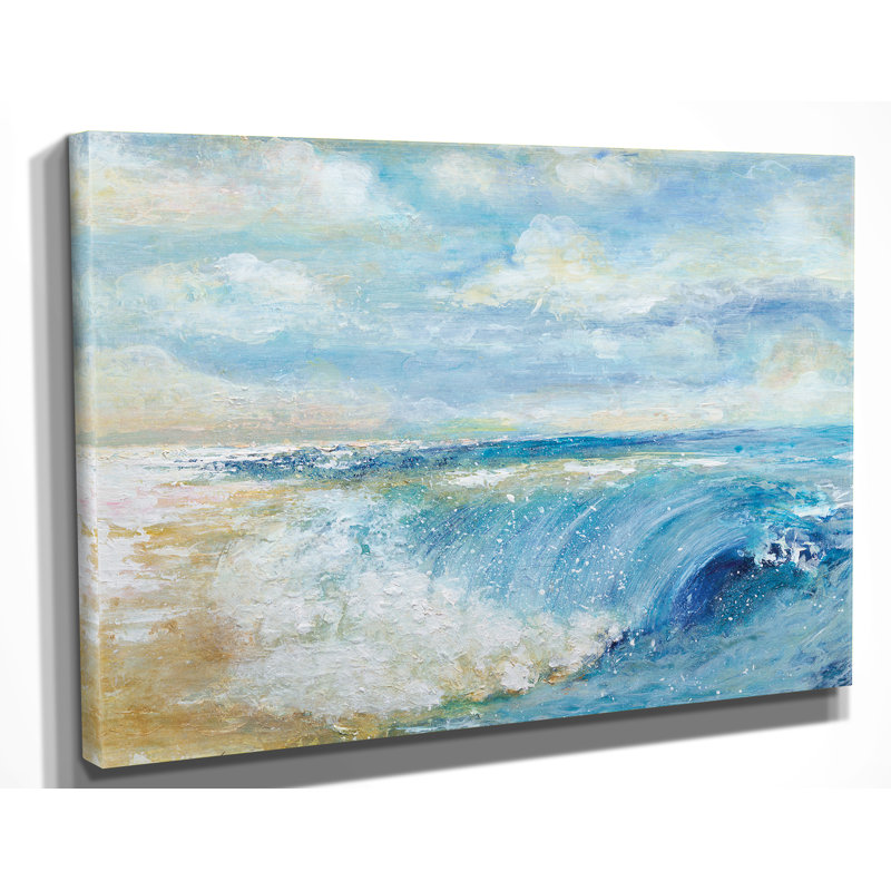 Reproduction d’art sur toile tendue, reproduction d’art sur toile tendue premium "the perfect wave" par julie brignola
