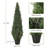 Artificial Trees,Fake Cedar Topiary Tree Outdor, Fake Cypress Trees For Home Decor Set Of 2-110257939