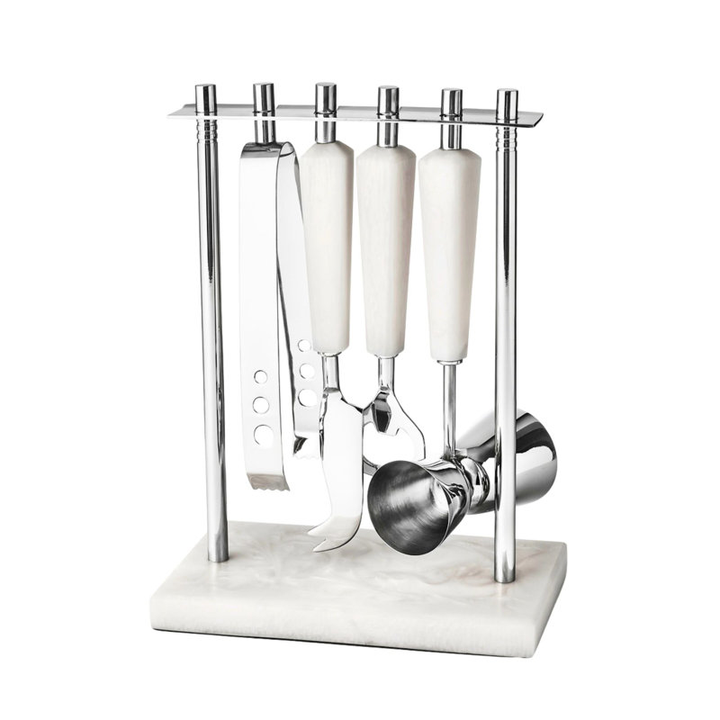 Ensemble d'outils de bar 5 pièces Azure, Blanc