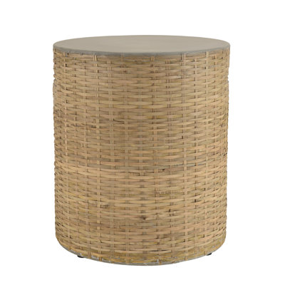 Akil Round Outdoor Side Table , 40cm cm W 40cm cm D