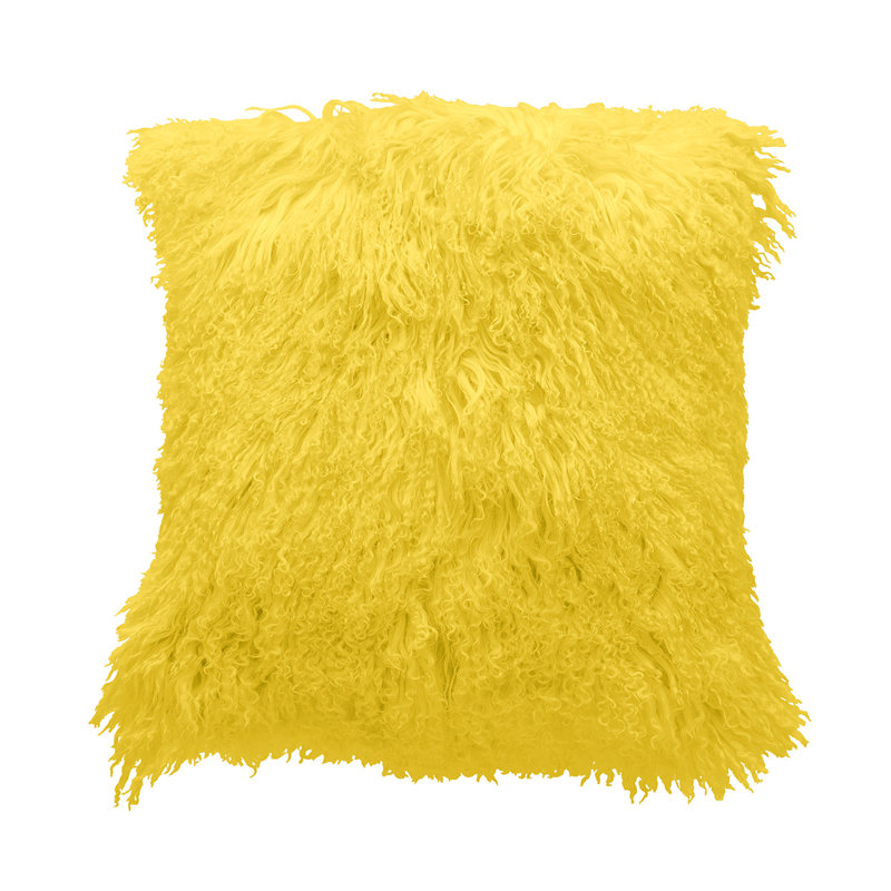 Tibetan Microsuede Throw Pillow, Rust, Solid Color, 26" x 26"