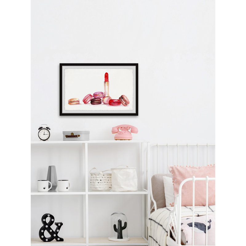 Lipstick & Macaron by Parvez Taj - Single Picture Frame Painting, 30cm H x 20cm W