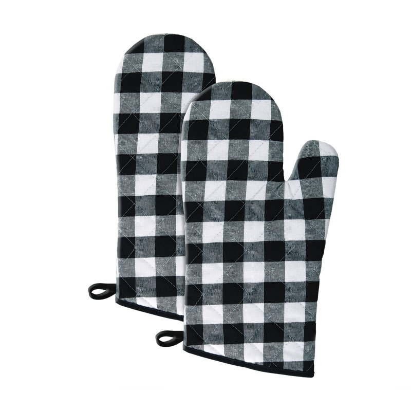 Gants de cuisine Live Life Products Elegance, Noir et blanc