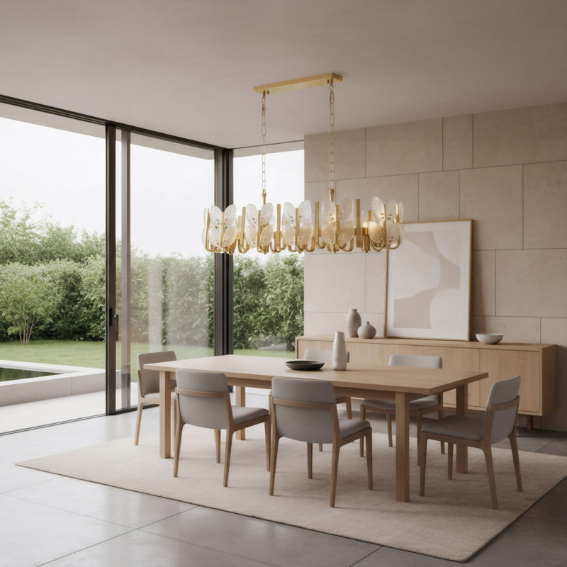 Lustre linéaire en laiton