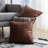 Faux Leather Reversible Pillow Cover-723187764-723187765