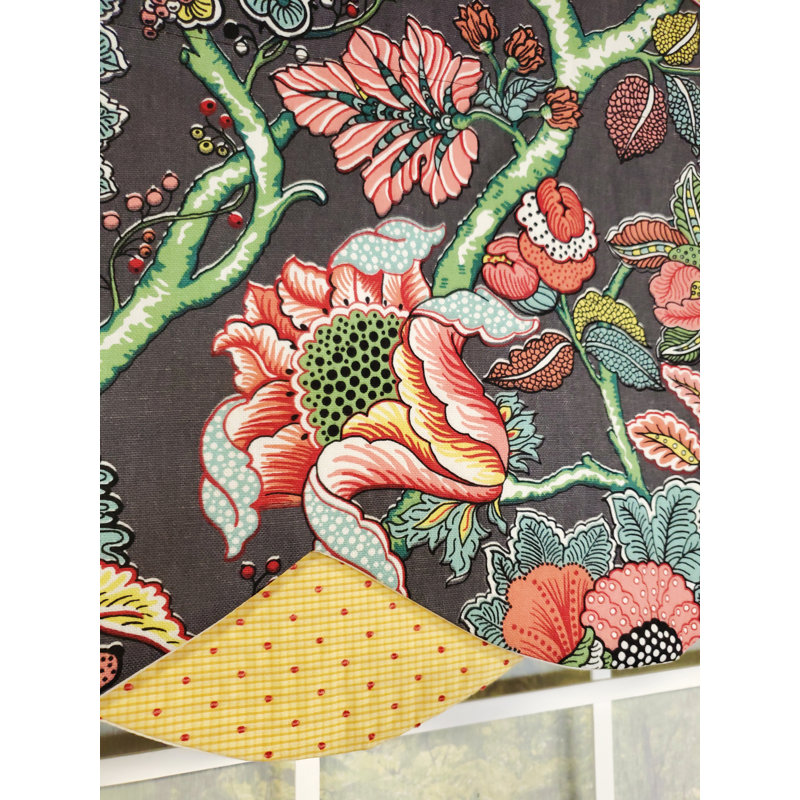 Floral Layered Window Valance