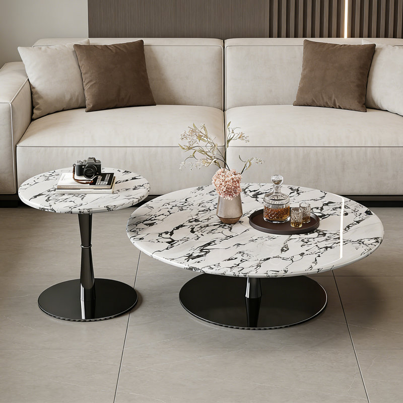 Edmond, H 15,7 po x L 31,5 po x l 31,5 po, Blanc