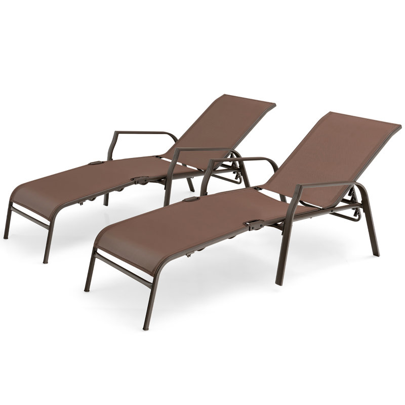 Outdoor Metal Chaise Lounge
