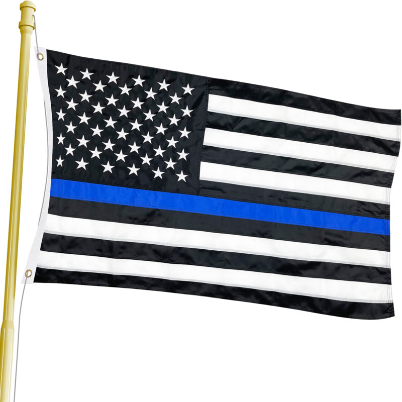 USA Nylon Flag with Embroidered Stars - Mobin
