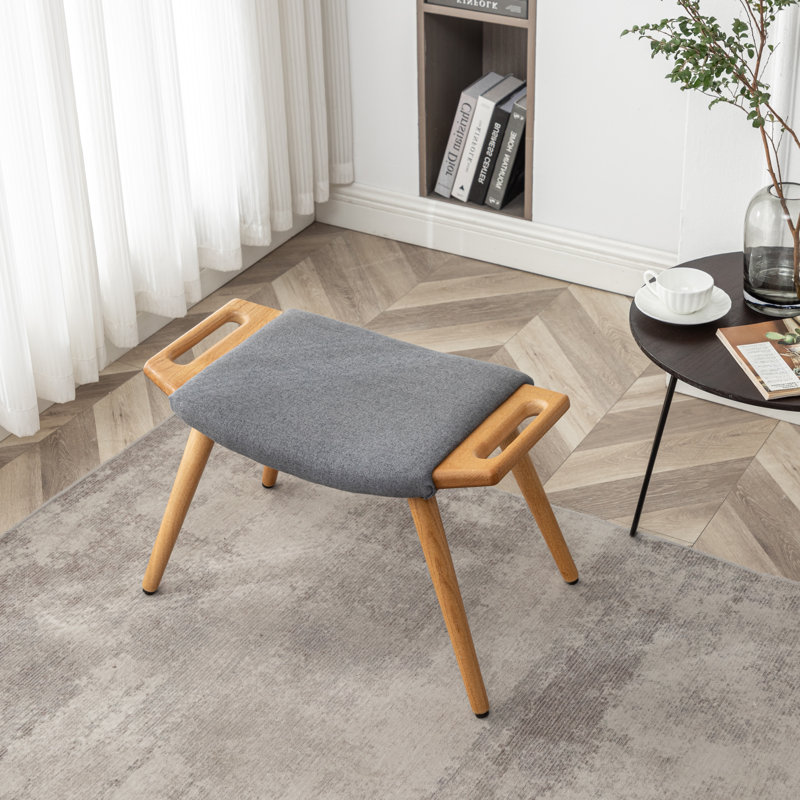 Janaesha Upholstered Ottoman, Gray