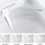 Toilette intelligente, bidet, ouverture / fermeture automatique, chasse d'eau automatique, siège chauffant, lavage à bulles, modes de lavage multiples, nuit, affichage numérique, capteur à pédale, batterie de secours, auto-embout