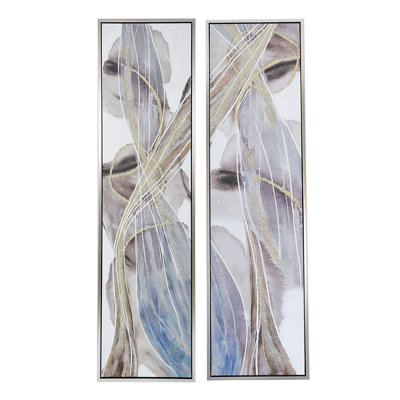 Peinture encadrée sur toile 2 pièces