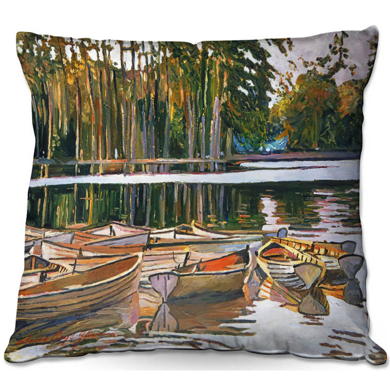 Coussin décoratif square boats, 16 po x 1 po