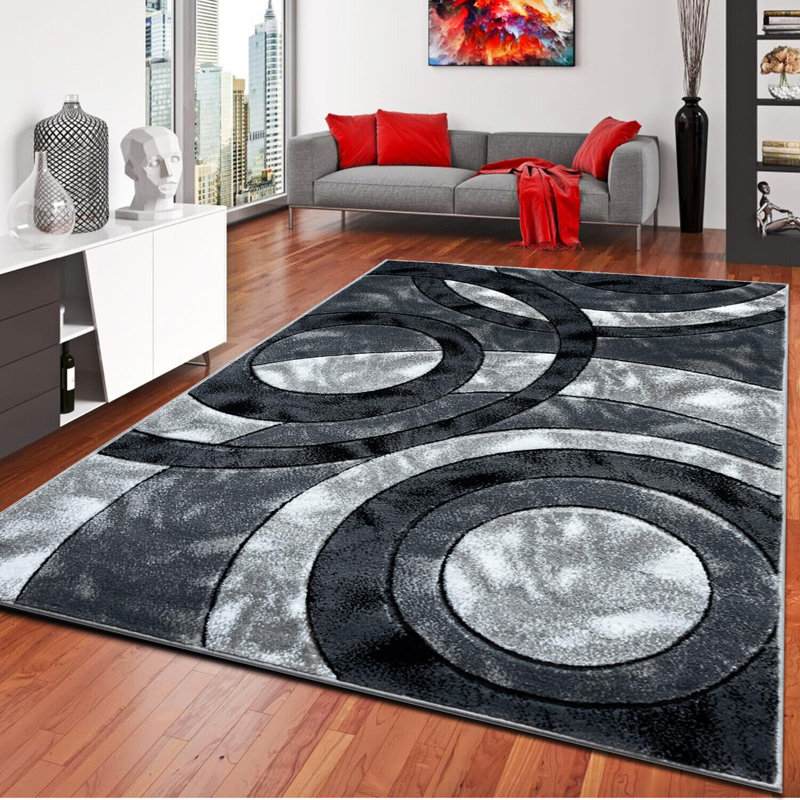 Clinesha Abstract Area Rug, Rectangle 160 x 230 cm