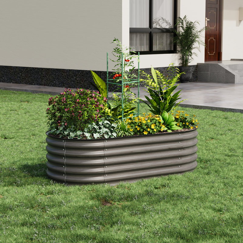Metal Raised Garden Bed, 120" H x 160" W x 80" D