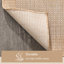 Tapis tissé à plat taupe Medusa Clesha-60394692