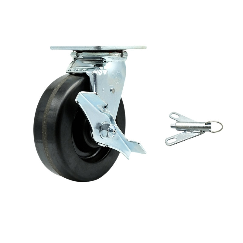 6 Inch Phenolic Caster with Ball Bearing and Brake/Swivel Lock Service Caster/SCC-30CS620-PHB-TLB-BSL