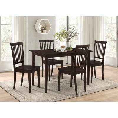 Rockleigh Cappuccino 5-Piece Dining Set -  Red Barrel StudioÂ®, B3144BBAB6FC41E4B07010B1E8BF3D71