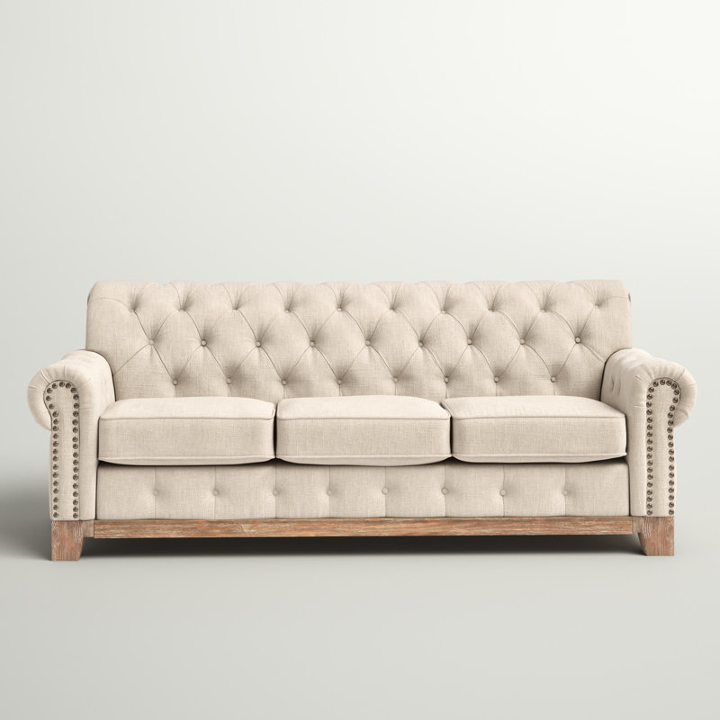Annalea Upholstered 88.19 " Linen Sofa