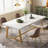 Baeumel 70.87'' Rectangle Dining Table for 6-8, Wood Kitchen Table with Strong Metal Frame-329724727
