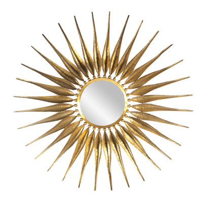 Cadence Sunburst Metal Wall Mirror