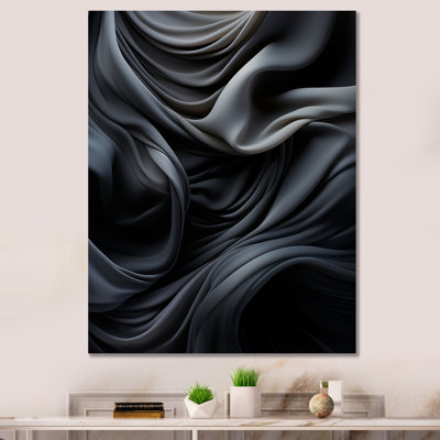Grey Soothing Shadows II - Abstract Collages Wall Art