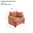 40.2" Chenille Removable Cover Soft Seat Sofa-2143072210