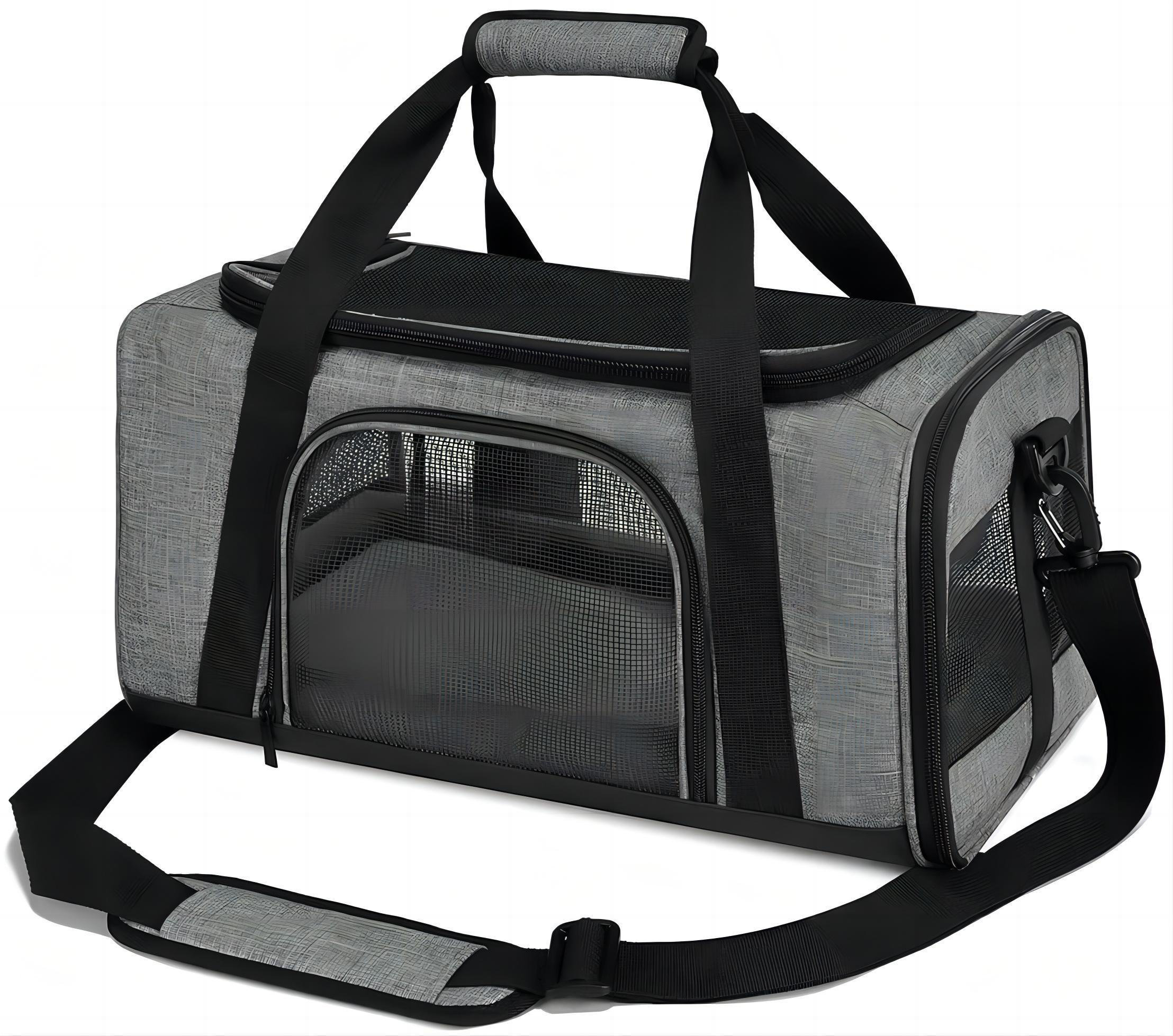 Cat Carriers for Large Cats Up to 20 lbs, Pet Cat Carrier with A Bowl Airline Approved Collapsible Soft-Sided Cat Carrier for Small Medium Cats Dogs
