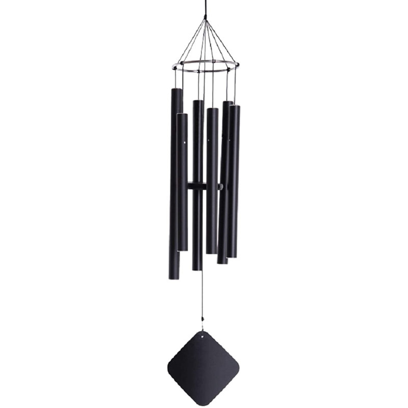 Black 30" Aluminum Balinese Soprano Wind Chime