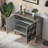 Geometric Two-Door Storage Accent Cabinet