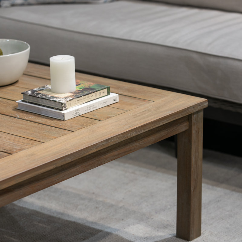 Coastal Teak Outdoor Coffee Table