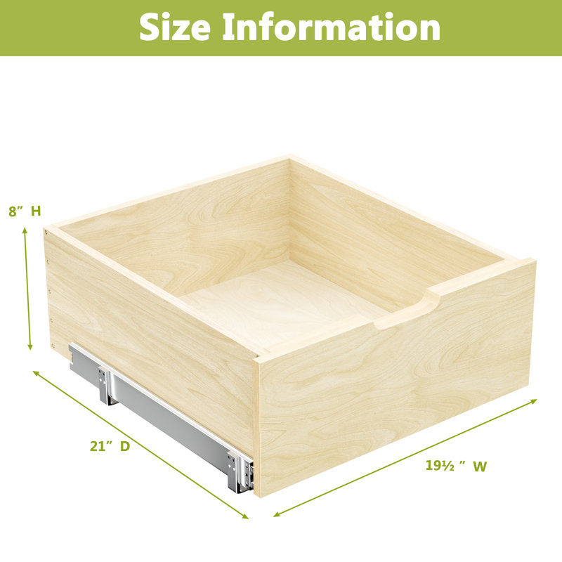 Organisateur d'armoire escamotable avec glissières à pleine extension, tablette escamotable pour garde-manger avec support en U