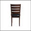 Ensemble de 2 chaises d'appoint en cuir synthétique et finition cerisier Urbana