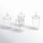 4 Piece Clear Glass Storage Jar Set