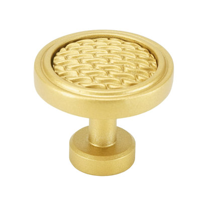 Spectra Waves knob in gold finish